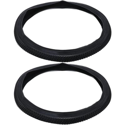 2 STKS 24x2.125 Buitenbanden Natuurlijk Rubber Fietsband Vervanging Explosiebestendig Antislip Verdikt black