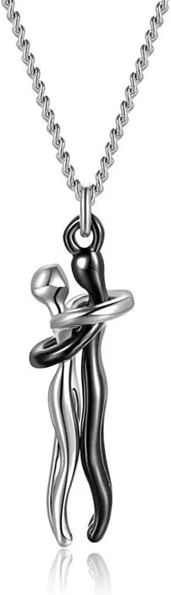 Ketting Voor Stelletjes Met Schattig Knuffel Design In Zoete Stijl, Perfecte Geschenk Voor Valentijnsdag Verjaardag Of Jubileum, Liefdesketting Voor Relatie En Romantiek