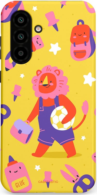 Casetastic hoesje geschikt voor Samsung Galaxy A36 / Samsung Galaxy A56 - Dubbellaagse bescherming - Krachtige lessen - Fashion Case - Goud Koraal