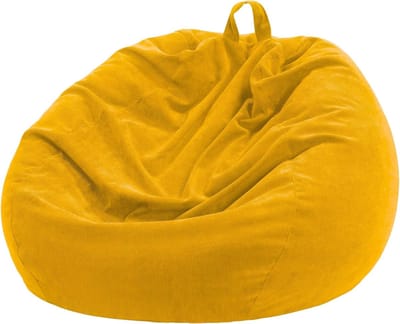 Dailygoods- Zitzakhoes 0,9 m - Wasbaar - Corduroy - Geschikt voor volwassenen/kinderen - 300 liter inhoud - Duurzaam met dubbele naden - Zitzak