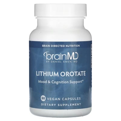 Orotate de Lithium, 5 mg, 60 Capsules Végétales