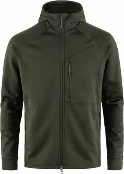 Fjällräven Abisko Grid Fleece Met Volledige Rits Groen L Man
