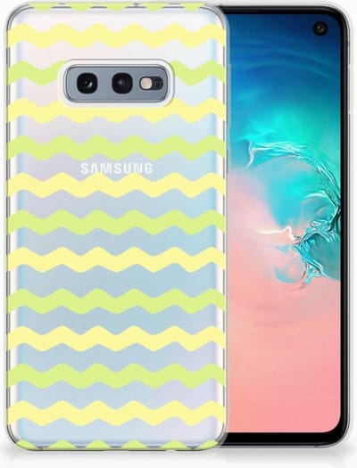 Samsung Galaxy S10e TPU bumper Waves Yellow