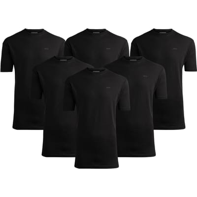 McGregor  T-shirt 6-pack Black Größe: XL | Basic T-Shirts Outlet | Herren | Schwarz