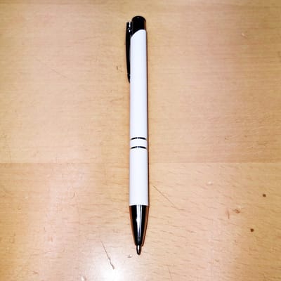 Automatische Pen Metaal Wit - Stijlvol en Duurzaam