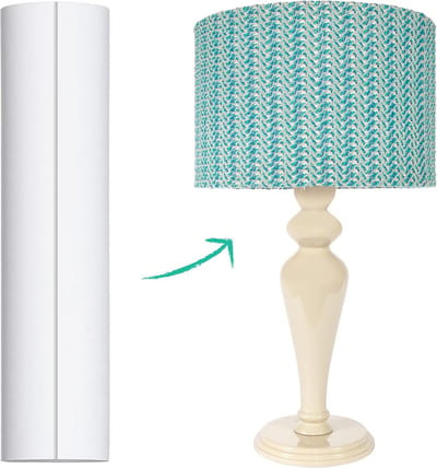 Styreen vel lampenkap - Doe-het-zelf lampenkapmateriaal - Lampenkap repareren - Zelfklevende rol - 44.5 cm x 101.6 cm - Wit