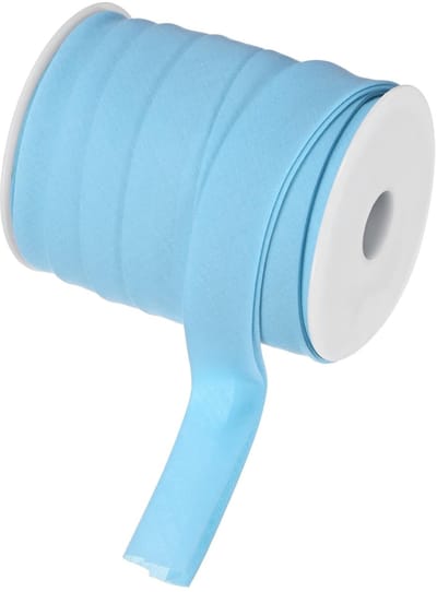 Biaisband, 3,5 cm x 25 meter biaisband voor naaien, aanbrengen op naaien, zomen, binden, quilten, doe-het-zelf knutselaccessoires (lichtblauw)