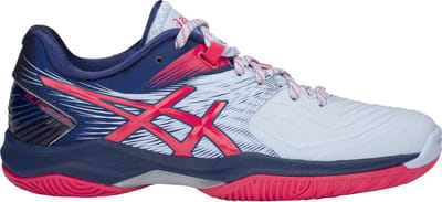 Asics Gel-Blast FF  Sportschoenen - Maat 42 - Vrouwen - wit/donker blauw/roze