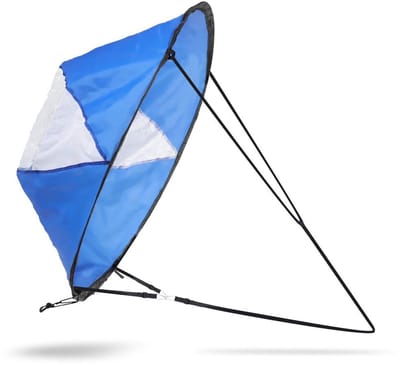 Allecto - Kajak Zeilen - Windsurfen Zeil - Compact ontwerp - Blauw en