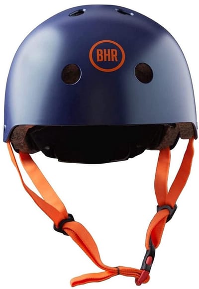 Fietshelm - BHR 817 - Sport helm - Blauw met Oranje - Maat XS: 45/49 cm - Fatbike helm - Skate helm - Kinder fietshelm