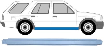 Reparatie dorpel voor Opel Frontera A 1991-1999 / Links = Rechts (symmetrisch)