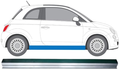 Reparatie dorpel onderste deel voor Fiat 500 2007-2018 / Links = Rechts