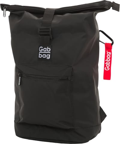 The Original Gabbag - Waterafstotende Rugtas - 17 inch - Rolltop Laptop Rugzak - Levenslange Garantie - Zwart