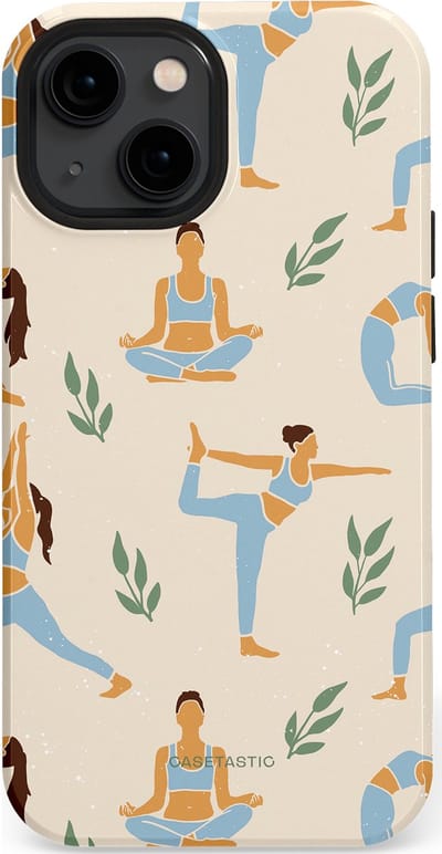 Casetastic Hoesje Geschikt voor Apple iPhone 13 Mini Magsafe - Stijlvolle Beschermende Duo-layer Case - Yoga zen