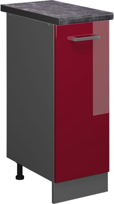 Vicco R-Line Apotheekkast – 30 cm, WB Antraciet Rode hoogglans