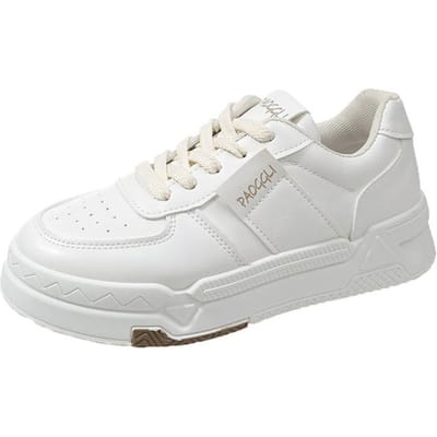 Lente en Herfst Veelzijdige Kleine Witte Schoenen Dames Schoenen met Dikke Zool Nieuwe Niche Vrijetijdsport Brood Schoenen 40 white