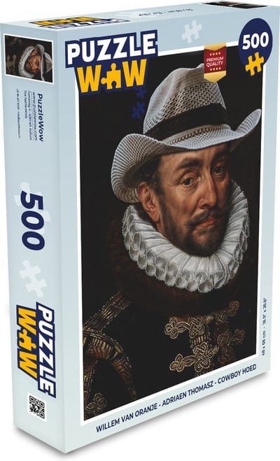 Puzzel Willem van Oranje - Adriaen Thomasz - Cowboy hoed - Legpuzzel - Puzzel 500 stukjes