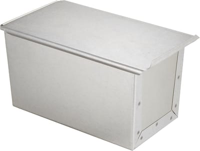 Broodvorm met deksel - Broodblik bakvorm - Zelf brood bakken - Ovenbestendig metaal - 21 x 11.2 x 12 cm