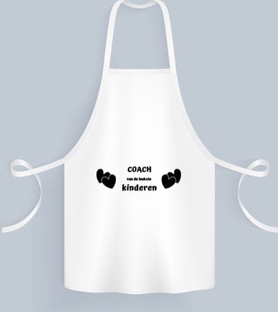 Akyol - coach van de leukste kinderen Keukenschort - Coach - de leukste coach - verjaardag - cadeautje voor coach - kado - geschenk - 82 bij 71 cm