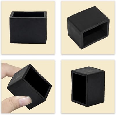 Stoelpootbeschermers - Meubeldoppen - Vloer beschermen - Flexibel PVC - 30x30mm - Transparant
