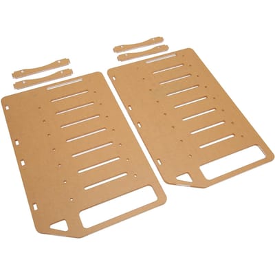 DIY Harde Schijf Beugel Meerlaags Nauwkeurig Montagegat DIY Acryl Harde Schijf Rek voor Desktop 8 beige