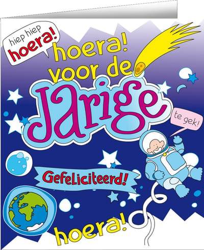 Wenskaarten - Jarige cartoon