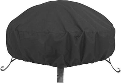 Vuurkorf Cover - Buitenhaard Afdekking - Bescherming Tuinmeubels - Waterdicht Oxford Materiaal - L77*H31cm - Zwart