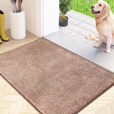 Famanu - Vuilvanger Voetmat, Antislip Machine Wasbare Voetmat, Deurmat met Waterabsorberende en Zachte Microvezels voor Hond, Entree, Deur en Gang