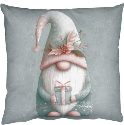 Sierkussens - Kussentjes Woonkamer - 50x50 cm - Kerstgnome - Cadeau - Groen