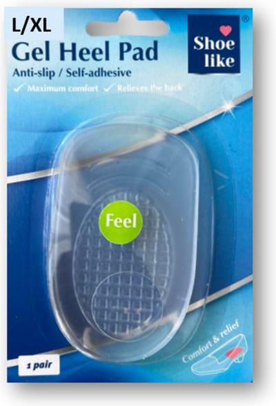 Hiel Gel Kussens - Hielkussens Maat L/XL - Hielspoor Soft Gel Hielbeschermer