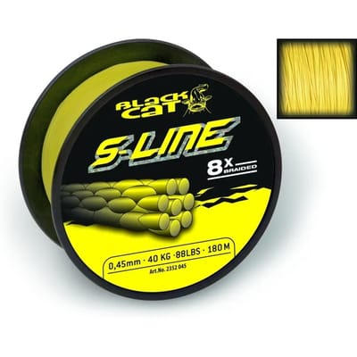 8-strengs vlecht Black Cat S-Line 300m