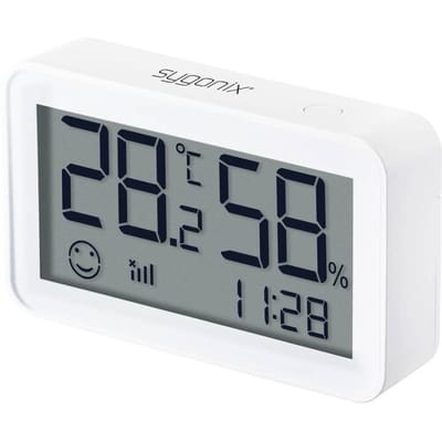 Sygonix SY-4904438 Thermo- en hygrometer met app Wit