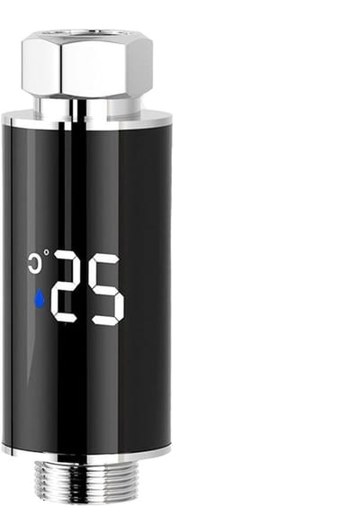 Douchetemperatuurmeter - Waterindicator - Veilig Baden - Digitaal Led-display - 9.2 cm - Zilver