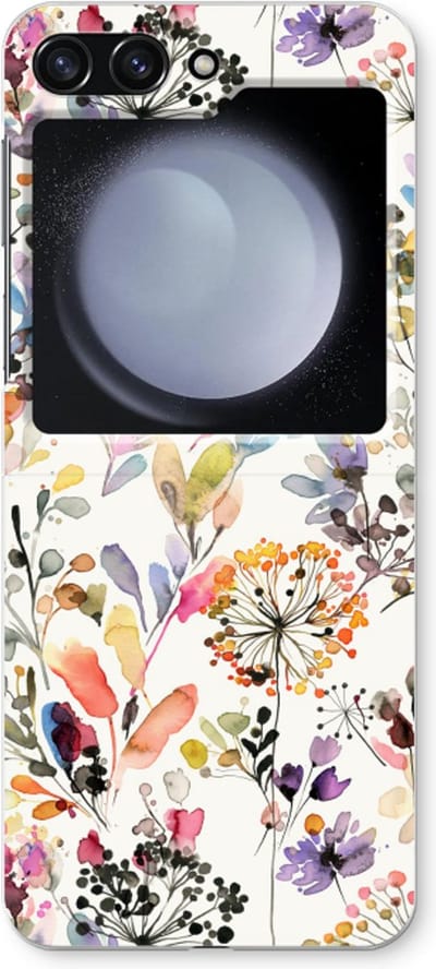 Case Company® - Hoesje geschikt voor Samsung Galaxy Z Flip5 hoesje - Wilde grassen - Soft Cover Telefoonhoesje - Bescherming aan alle Kanten en Schermrand