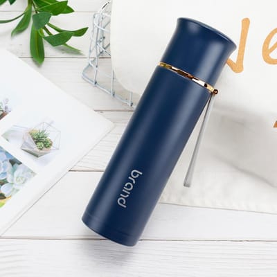 Roestvrijstalen Thermosbeker Zakelijke Waterbeker met Touwlift Vrouwelijk Ins Harajuku Stijl Eenvoudig Japans Mannen Autobeker 480ml