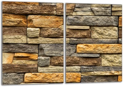 TMK ArtDeko - Glasbeschermplaat - 2x40x52 - Baksteenmotief