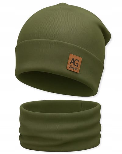 Dartomik Set - Unisex Hoed en Sjaal - Dubbel Laags - Katoen