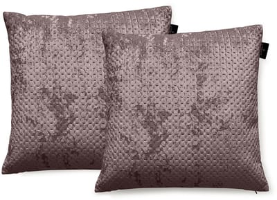 LINNICK Sierkussens Velvet - Purple - Sierkussens 50x50cm - Set van 2 Kussens - 100% Velvet Voorzijde - 100% Micropercal Achterzijde