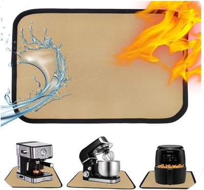Hittebestendige Mat voor Airfryer en Koffiezetapparaat, Werkblad Onderlegger 30 x 45 cm, Vlekbestendig en Duurzaam