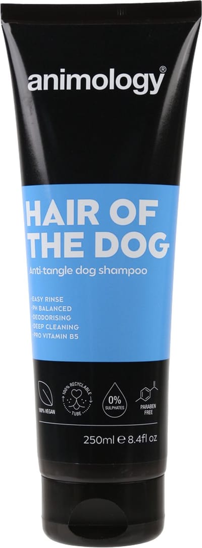 Animology Hair Of The Dog Anti-Tangle Dog Shampoo - 250 ml - Hondenshampoo - Verwijdert Klitten - Verwijdert Luchtjes - Ingebouwde Conditioner