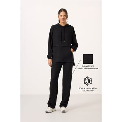 Oversized Hoody en Brede Pantalon Set