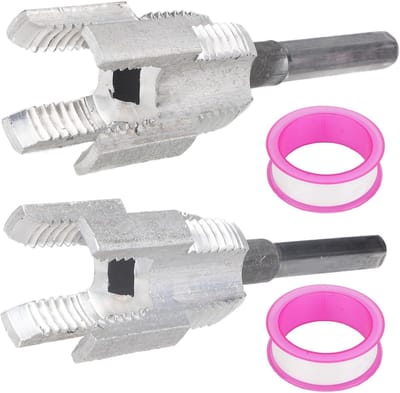 Cosensi - PVC Pijpdraadsnijder voor Elektrische Boormachine 1/2" en 3/4" - 2-in-1 Set