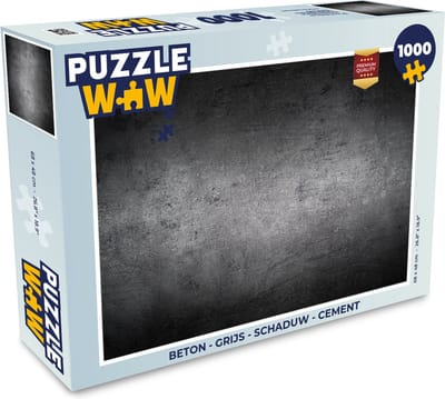 Puzzel Beton - Grijs - Retro - Cement - Textuur - Legpuzzel - Puzzel 1000 stukjes volwassenen