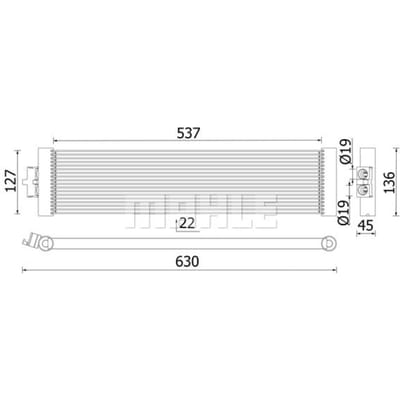 Olie radiator MAHLE CLC 327 000P