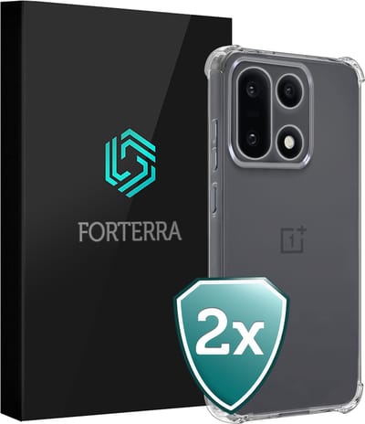 Hoesje 2 Stuks - Geschikt voor OnePlus 15 - Sterk & Shockproof - Back Cover - Siliconen Case - Telefoon Hoes Shock Proof - Transparant