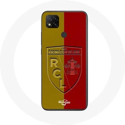 Xiaomi Redmi 9C case rcl lens Logo gele en rode achtergrond