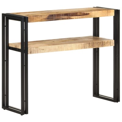 vidaXL - Wandtafel - 90x30x75 - cm - ruw - mangohout