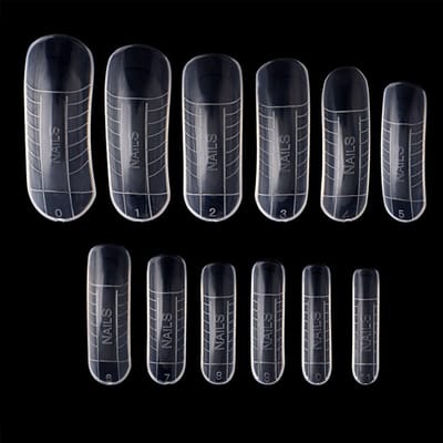 Nagellijm Nagelverlenging + 48 Stuks Snel Bouwen Vorm Tips Gel Bouwer Set Sneldrogend Nagelkunst Gereedschap black