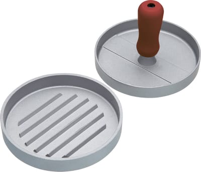 KitchenCraft Home Made Hamburger maker - Hamburger pers Quarter Pounder Antiaanbaklaag