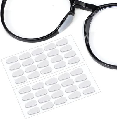 Siliconen Neuspads - Bril Pads - Voorkomen Wegglijden - Zelfklevend - 1 mm dik - Transparant